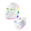 LED Light Therapy Mask for Face and Neck | 7 Color At Home Skincare Device, Rechargeable and Hands Free