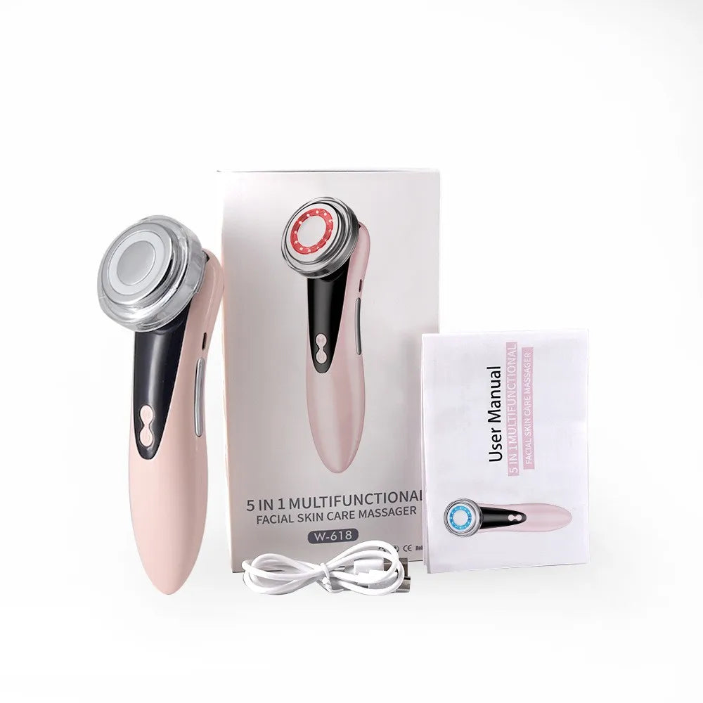 EMS Facial Massage Device | Rechargeable At Home Skincare Tool with Multiple Modes