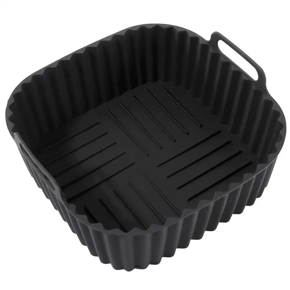Reusable Silicone Air Fryer Liners, 21cm | Non Stick, Dishwasher Safe, Fits 5 to 8 Qt Baskets