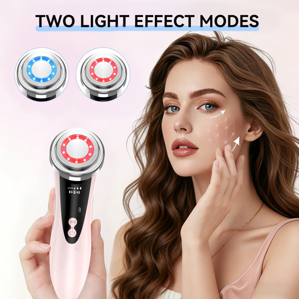 EMS Facial Massage Device | Rechargeable At Home Skincare Tool with Multiple Modes