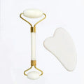 Jade Roller and Gua Sha Set | Natural Stone Facial Massage Tools for Your Skincare Routine