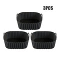Reusable Silicone Air Fryer Liners, 21cm | Non Stick, Dishwasher Safe, Fits 5 to 8 Qt Baskets