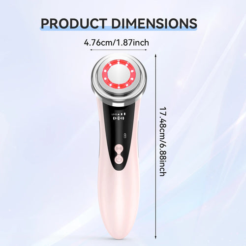 EMS Facial Massage Device | Rechargeable At Home Skincare Tool with Multiple Modes