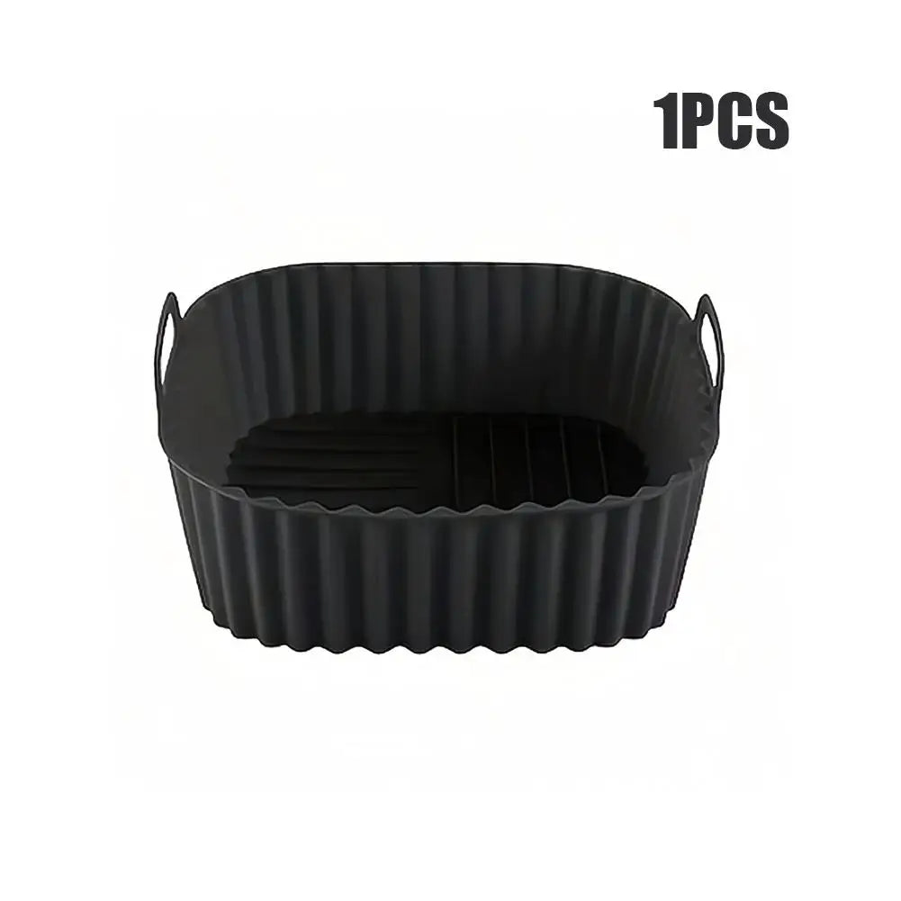 Reusable Silicone Air Fryer Liners, 21cm | Non Stick, Dishwasher Safe, Fits 5 to 8 Qt Baskets