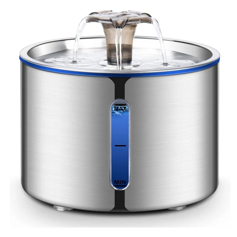Automatic Pet Water Fountain, 2.5L | Ultra Quiet Filtered Fountain for Cats and Dogs